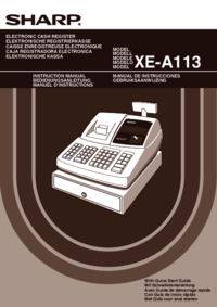 Zobrazit dokument Sharp XE-A113 Uživatelský manuál