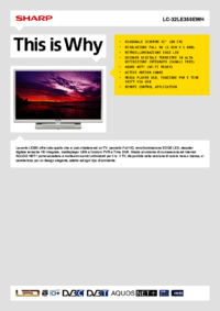 Zobrazit dokument Sharp LC-32LE350EWH Uživatelský manuál