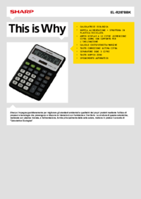 Zobrazit dokument Sharp EL-R287BBK Uživatelský manuál