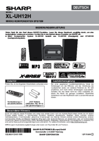 Zobrazit dokument Sharp XL-UH12H Uživatelský manuál