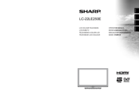 Zobrazit dokument Sharp LC-22LE250E Uživatelský manuál