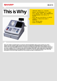 Zobrazit dokument Sharp XE-A113 Uživatelský manuál