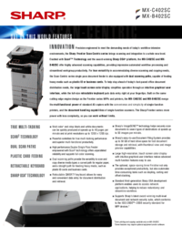Zobrazit dokument Sharp MX-B402SC Technický list