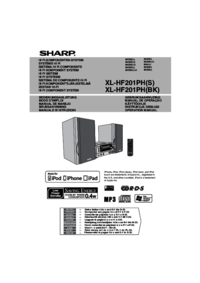 Zobrazit dokument Sharp XL-HF201PHS Specifikace