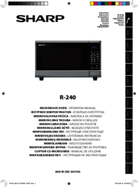 Zobrazit dokument Sharp R-240B Provozní pokyny