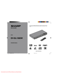 Zobrazit dokument Sharp DV-SL1500W Specifikace