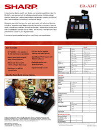 Zobrazit dokument Sharp ER-A347 Technický list