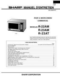 Zobrazit dokument Sharp R-23AT Uživatelský manuál