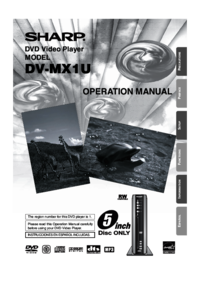 Zobrazit dokument Sharp DV-MX1U Provozní pokyny
