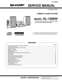 Zobrazit dokument Sharp XL-1500H Servisní příručka