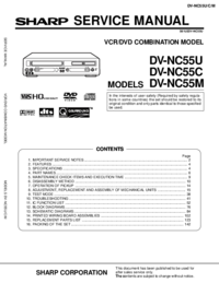Zobrazit dokument Sharp DV-RW370X Servisní příručka