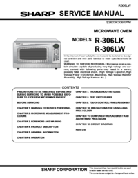 Zobrazit dokument Sharp R-306LK Servisní příručka