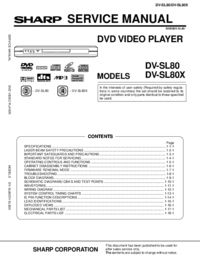 Zobrazit dokument Sharp DV-SL80X Servisní příručka