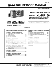 Zobrazit dokument Sharp XL-MP150H Servisní příručka