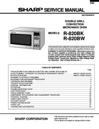 Zobrazit dokument Sharp R-350B Servisní příručka